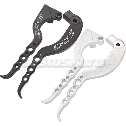 Motorcycle Left/Right Chrome/ Black Brake Clutch Levers For Kawasaki Ninja ZX-10R ZX10R ZX 10R 2006 2007
