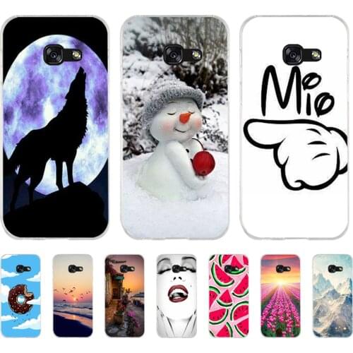 Soft Case For Silicone Back Cover For Cute Phone Cases Cover Bumper for Samsung Galaxy A3 A5 2015 2016 2017 A6 Plus 2018 case