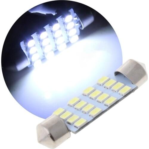 New 41mm 16 LED 3528 SMD Car Interior White Dome Light Lamp Bulb