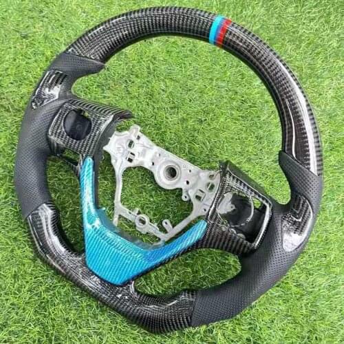 Cuatomized Carbon Fiber Perforated Steering Wheel for Toyota Camry 2015-2021