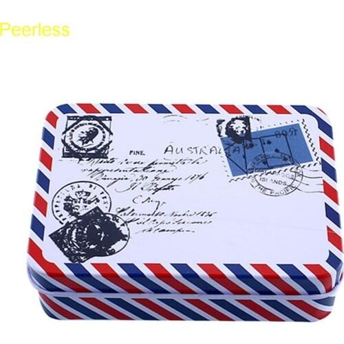 Peerless Mini Cartoon Tin Metal Box Case Home Storage Desk Organizer For Stationery Supplies