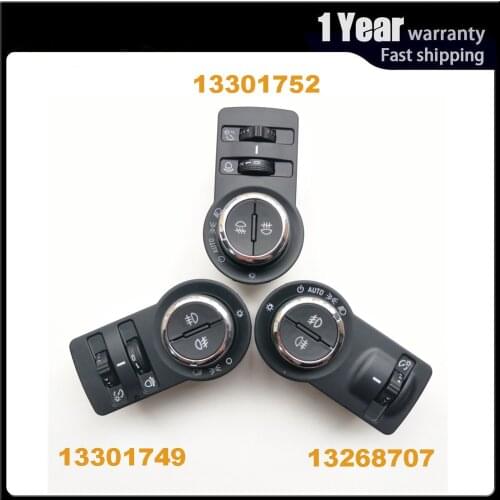 For Chevrolet Cruze Malibu Trax Opel mokka Astra J Headlight Fog Lamp Control light Switch 3 Models 13301749 13268707 13301752