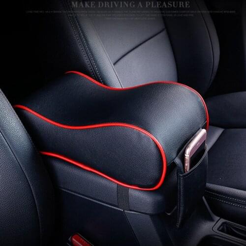 Popular Car Armrest Pad Memory Foam Universal Auto Armrests Covers With Phone Pocket Car Center Console Armrest Cushion
