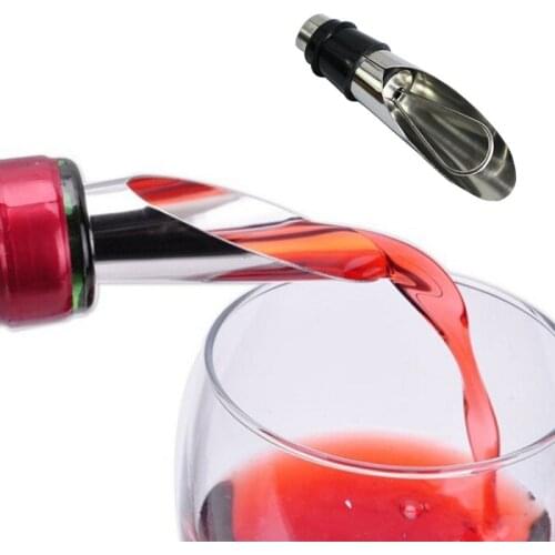 1 Pcs Stainless Liquor Spirit Pourer Flow Wine Bottle Pour Spout Stopper Stainless Steel Cap Pour Spout Stopper Barware
