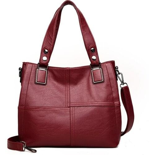 Leather Luxury Handbags Women Bags Designer Handbags Ladies Shoulder Hand Bags For Women 2021 Large Casual Tote Sac Bolsa Femini