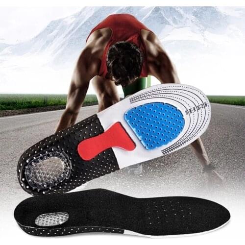 Silicone Insoles for Shoes Insole Arch Support Sport Shoes Pad Unisex Thickening Shock Absorption Shoes Pads Soft Insole