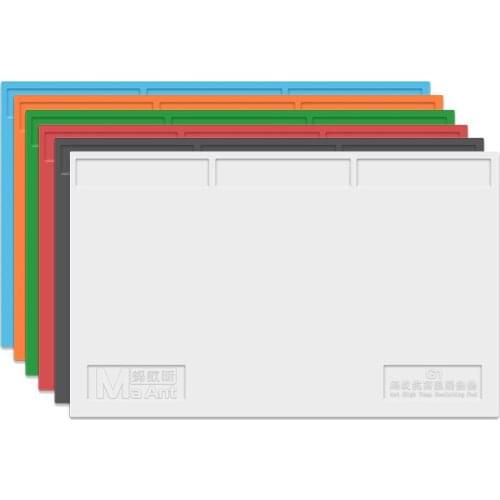 MaAnt Heat-resistant Silicone Mat Insulation Repair Work Pad BGA Welding Tool Mat for Phone PC Soldering Station Rework Platform