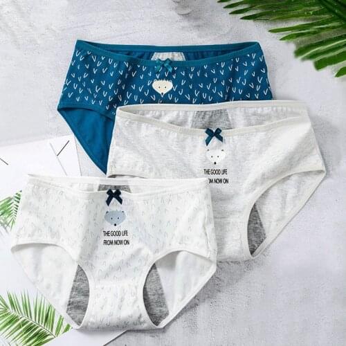 1PCs Leak Proof Menstrual Period Panties Women Underwear Physiological Pants Cotton High Waist Lengthen Panties Female Briefs