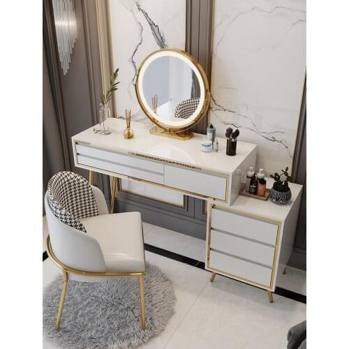 Dressing table bedroom modern minimalist light luxury Nordic net red ins wind small apartment storage cabinet one makeup table