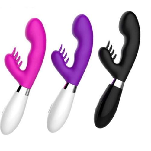 G-Spot Vibrator Waterproof Clitoris Stimulator 10 Speeds Oral Clit Barbed Vibrators Intimate AV Magic Wand Massager Sex Toys