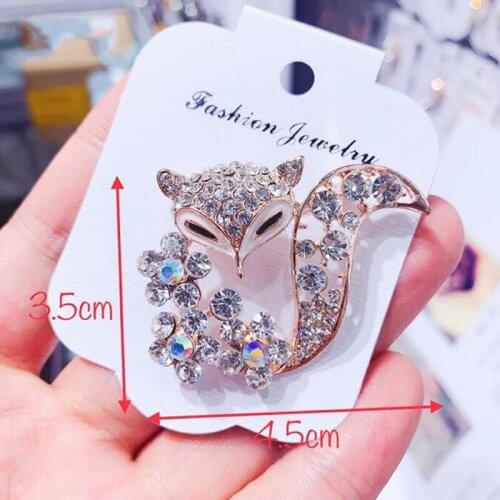 Ladies Brooch Womens Simple Fashion Fox Corsage Sweater Coat Accessories Brooch For Women Animal Party Wedding Brooches Pins