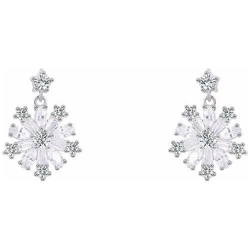Bettyue Light Luxury Fascinating Snowflake Appeance For Ladies Personality Attractive Stud Earring With Zirconia Popilar Party