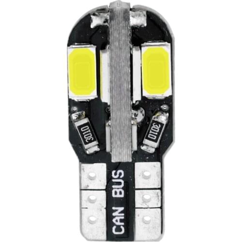 10PCS Signal Lights auto car led Side Marker light 5730SMD T10 w5w 194 168 Pure White Interior Door License Plate Bulb 12v