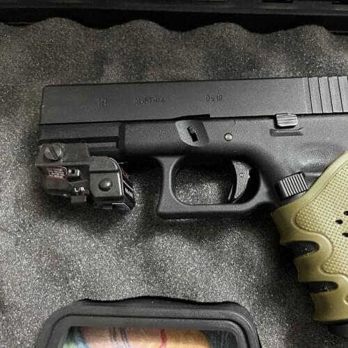 5mw Subcompact Rechargeable Glock 19 Green Dot Laser Sight with Picatinny Rail Self Defense 9mm Pistol Weapons Gun Laser Aim