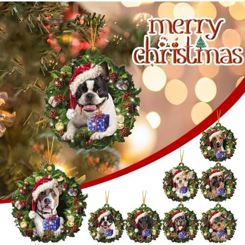 @ 2021Christmas Ornaments Hanging Decoration Pendant Gift Product Personalized Family Christmas Decoration for Home Navidad