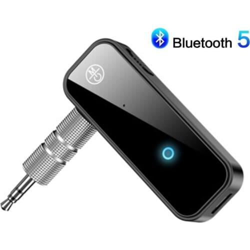 2 in 1 Wireless Bluetooth Receiver Transmitter Adapter 3.5mm Jack 5.0 Bluetooth Receiver Handsfree Call for TV PC Car Audio