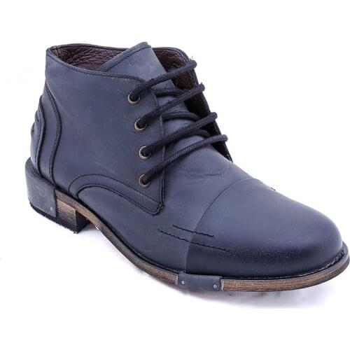 Genuine Leather Laced Black Boots Wessi