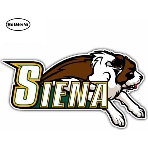 HotMeiNi 13cm x 7.3cm For Siena Saints University Fine Stickers Funny Car Sticker Car Accessories Creative Stickers