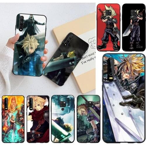 Final Fantasy VII FF7 Anime Bling Cute Phone Case for Huawei P40 P30 P20 lite Pro Mate 20 Pro P Smart 2019 prime