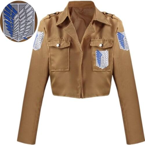Anime Attack on Titan Eren Jaeger Shingeki no Kyojin Survey Scouting Legion Cosplay Costume Jacket Coat