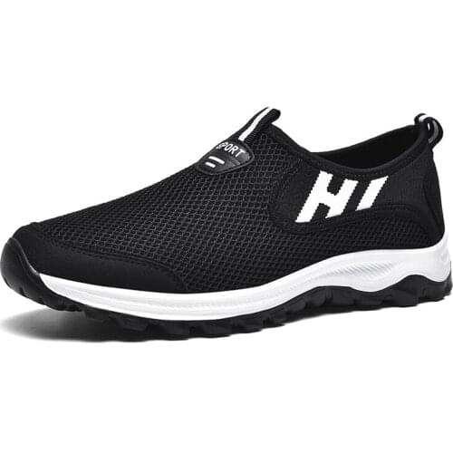 2020 New Summer Men Shoes Mesh Breathable Mens Casual Shoes Comfortable Fashion Lightweight Moccasins Men Sneakers Size 39-44