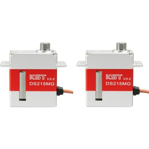 2PCS KST DS215MG V3.0 Stainless Steel Gear Digital Servo For 450 380 480 500 RC Helicopter