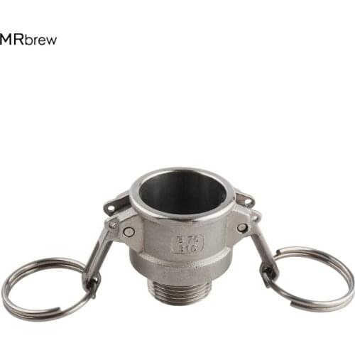 Hot! Stainless Steel 316 Camlock Coupling B -Type 3/4" Quick Connector Pull plug Best quality