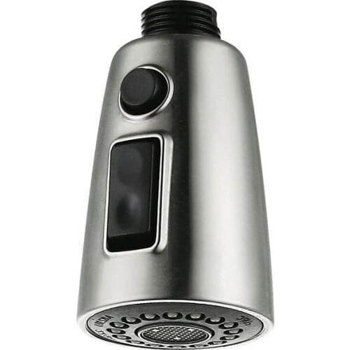 Brushed Nickel Kitchen Bathroom Spray Sprayer Handheld Shower Faucet Pull Out Replacement Shower Head Kitchen Mutifuction Shower