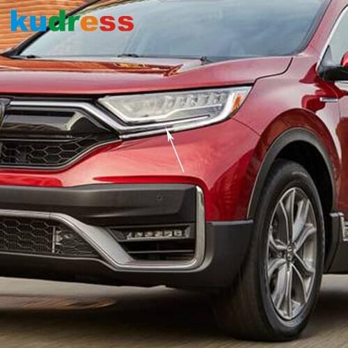 Front Grill Grille Cover Trim Decorative Frame Molding Strip For Honda CRV CR-V 2020 2021 Carbon Fiber Car Styling Accessories