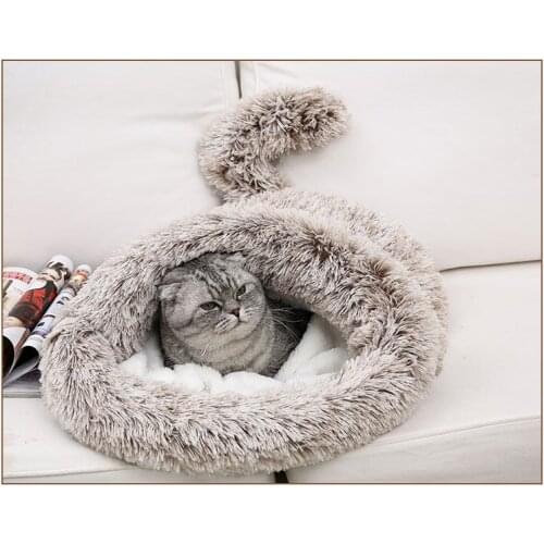Fall/winter Warmth Pet Sleeping Bag Pets Cushions Cat Kennel Puppy Semi-closed Cats Dog Cushion Chew Proof Dogs Bed