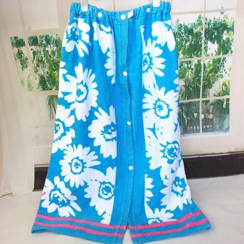 Drop Shipping Men Women 100% cotton Bath Towel Adjustable elastic Bath skirt Bathrobe Body Spa Bath Wrap Towel Absorbent
