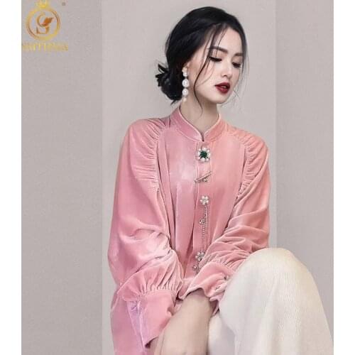 Розовые блузки SMTHMA China At AliExpress