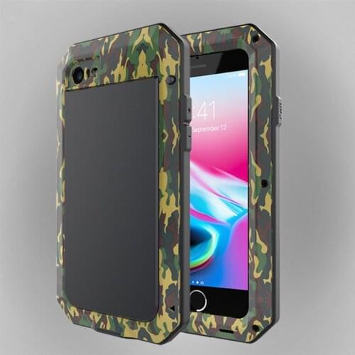 Heavy Duty Protection Armor Metal Aluminum phone Case for iPhone 12 11 Pro Max Xr Xs 6 6S 7 8 Plus X Shockproof Dustproof Covers