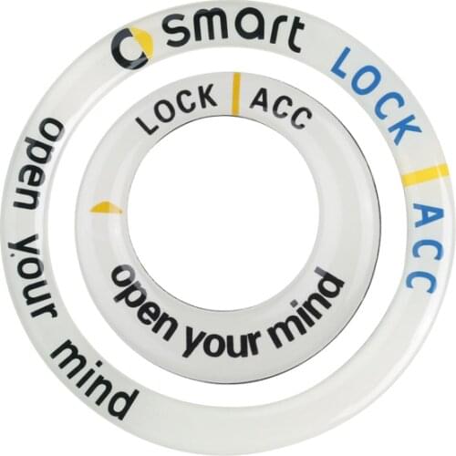 Luminous Car Sticker For Smart 453 Fortwo Forfour Car Ignition Keyhole Ring Sticker Key Switch Decoration Ring