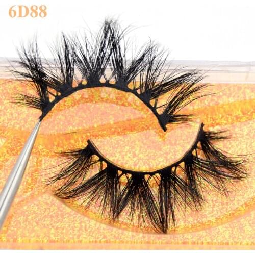 Visofree 5D Mink Eyelashes Natural False Eyelashes Lashes Soft Fake Eyelashes Extension Makeup Cruelty Free Mink Eyelashes 6D88