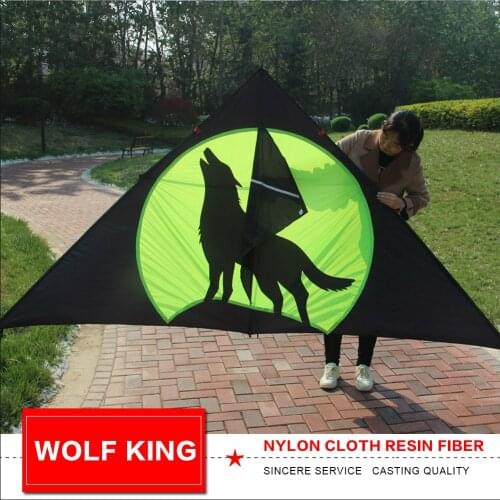 Wolf King Kite delta triangle flying kite for audlts outdoor fun toys gifts free shipping