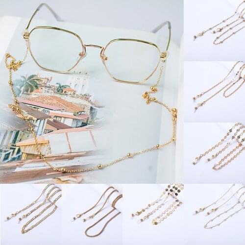 1PC Womens Neck Chain Pearl Glasses Chain Read Eyeglass Cord Sunglasses Cord Retainer Holder Eyewear Lanyard Neck Strap Rope