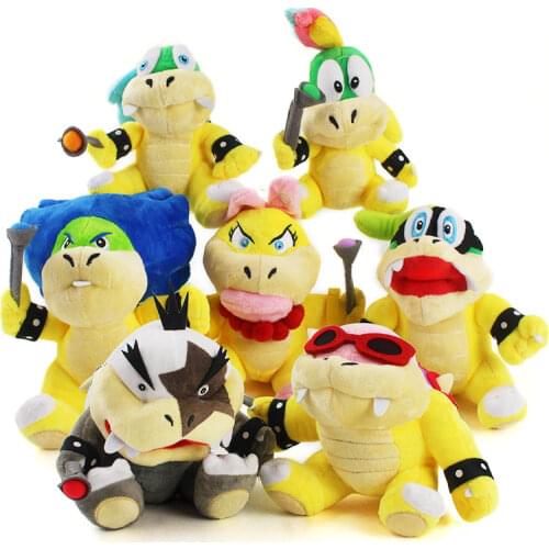16-20cm 7Styles Super Mario Koopa Bowser Dragon Plush Toys Bowser Soft Stuffed Dolls Kids Gifts