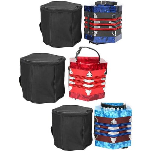 20 Buttons Concertina With Carrying Bag Concertina Accordion Adult Primary Professional Playing Hexagon Accordion