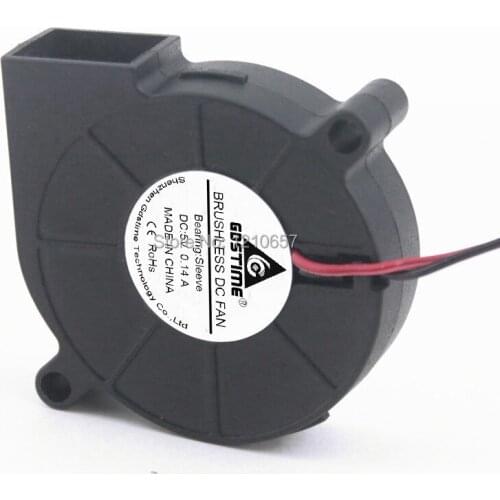 40pieces lot Brushless Cooling DC Centrifugal Fan 2 Pin 5V 5015S 50x50x15mm