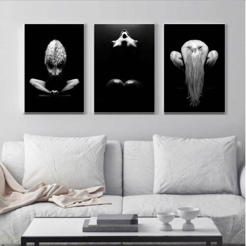 5D Diy Diamond painting cross stitch Diamond Embroidery 3pcs Woman White Black Body Full square round Diamond mosaic Rhinestone