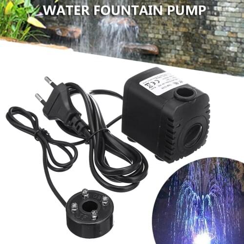 8W 220V-240V LED Submersible Water Pump Water Fountain Pump Waterfall For Aquarium Fountain Fish Tank Pond Decoration