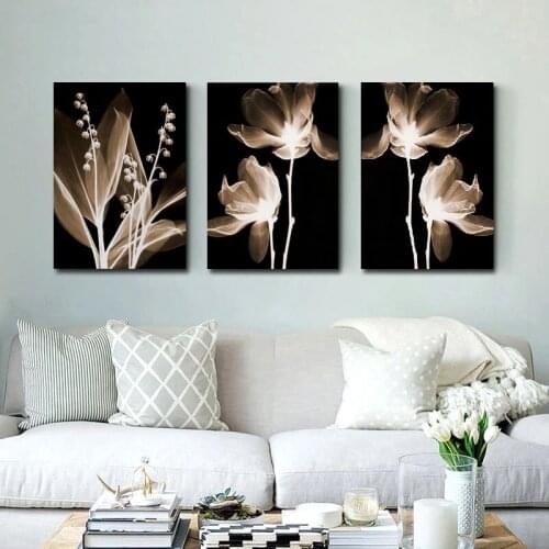 Lily of The Valley Abstract Art Canvas Painting Living Room Bedroom Cafe Internet Nordic Style Wall Art Pictures