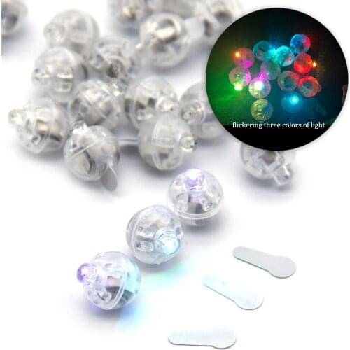 David accessories 10pcs/lot 14*15mm Luminous Light Up Balloon Lamp DIY Hair Bows Bag Material Home Decoration,10Yc7972