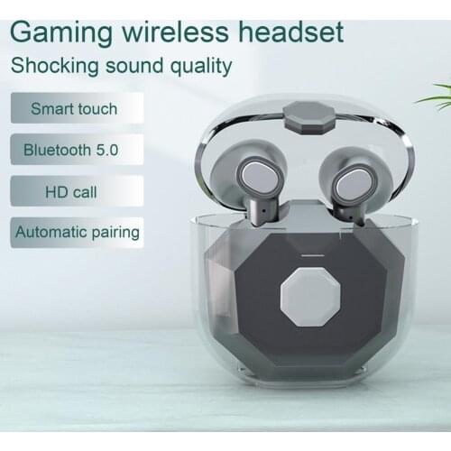 2Pcs Nano3 Wireless Earbuds In-ear Touch Control Noise Reduction Waterproof Transparent Bluetooth-compatible TWS Earphones for G