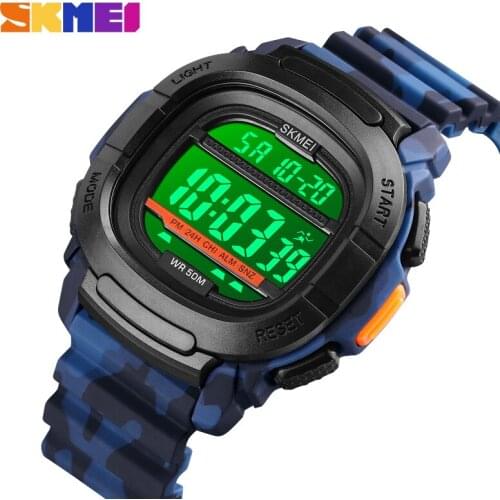 Mens Watches Military 50M Waterproof Wrist Watch Count Down Led Digital Watch Fashion Luxury Clock Men Reloj Hombre SKMEI 2020