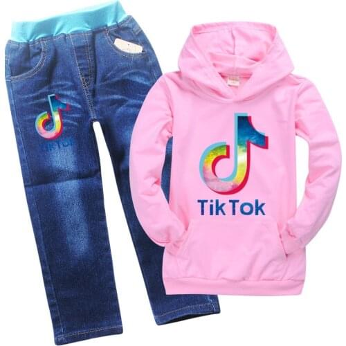 Baby Girl Clothing Sets Kids Children Spring Autumn clothing set Fashion Girls Sport Suit Hoodies + Jeans 2pcs/set 2-16Year