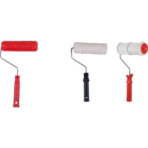 Hot SV-3 Pcs Paint Roller Brick Pattern Wall Painting Tools Wall Decoration Brush, 1 Pcs A & 2 Pcs B