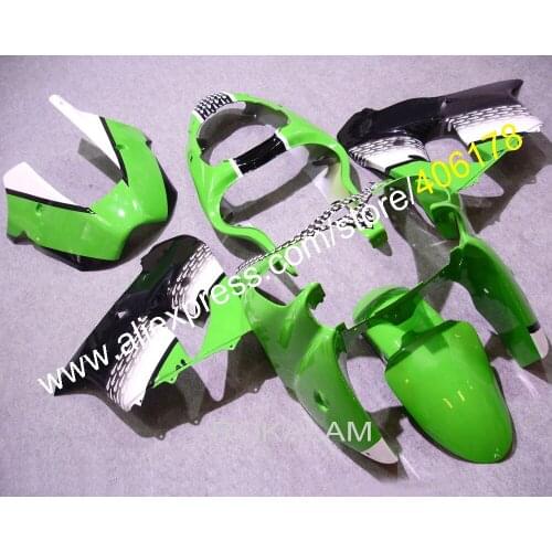Customized ZX 9R ZX-9R 00 01 Body Kit For Kawasaki Ninja ZX9R 2000 2001 Green Black Motorcycle Fairings