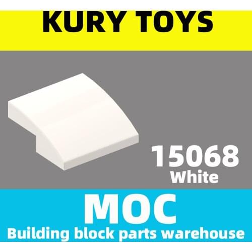 Kury Toys DIY MOC For 15068 Building block parts For Slope, Curved 2 x 2 For Curved Brick-Slope
